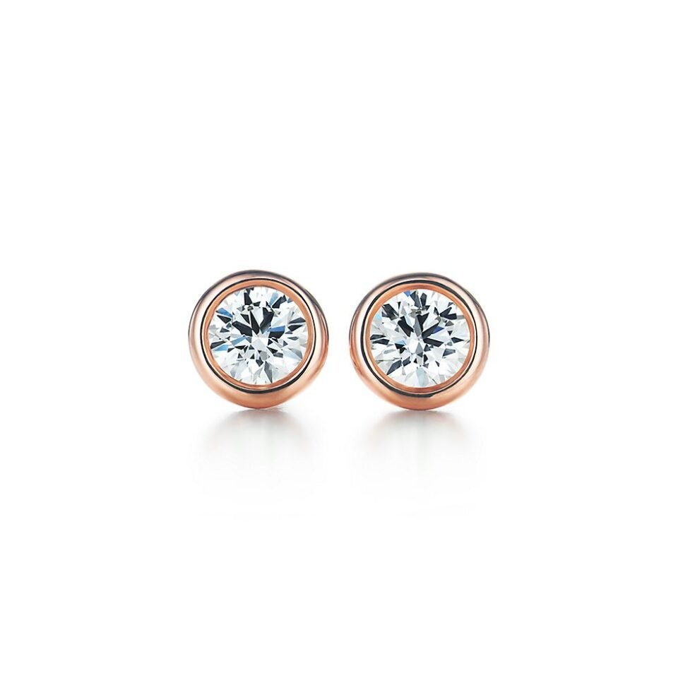 Elsa Peretti ®  Series Diamonds by the Yard ™  Earrings in rose gold