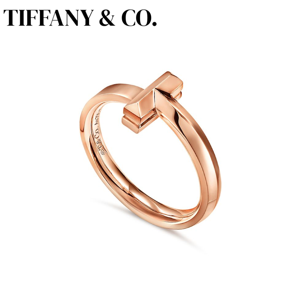 Tiffany T Series T1 Rings Rose Gold