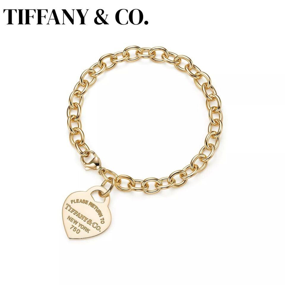 Return to Tiffany ™  Heart Tag Bracelet Gold, Medium