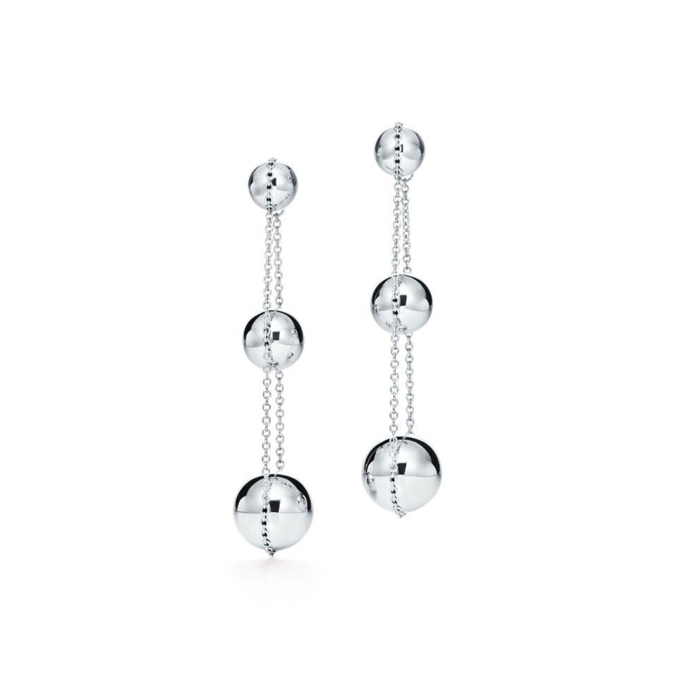 Tiffany HardWear Series Triple Earrings in Pure Silver