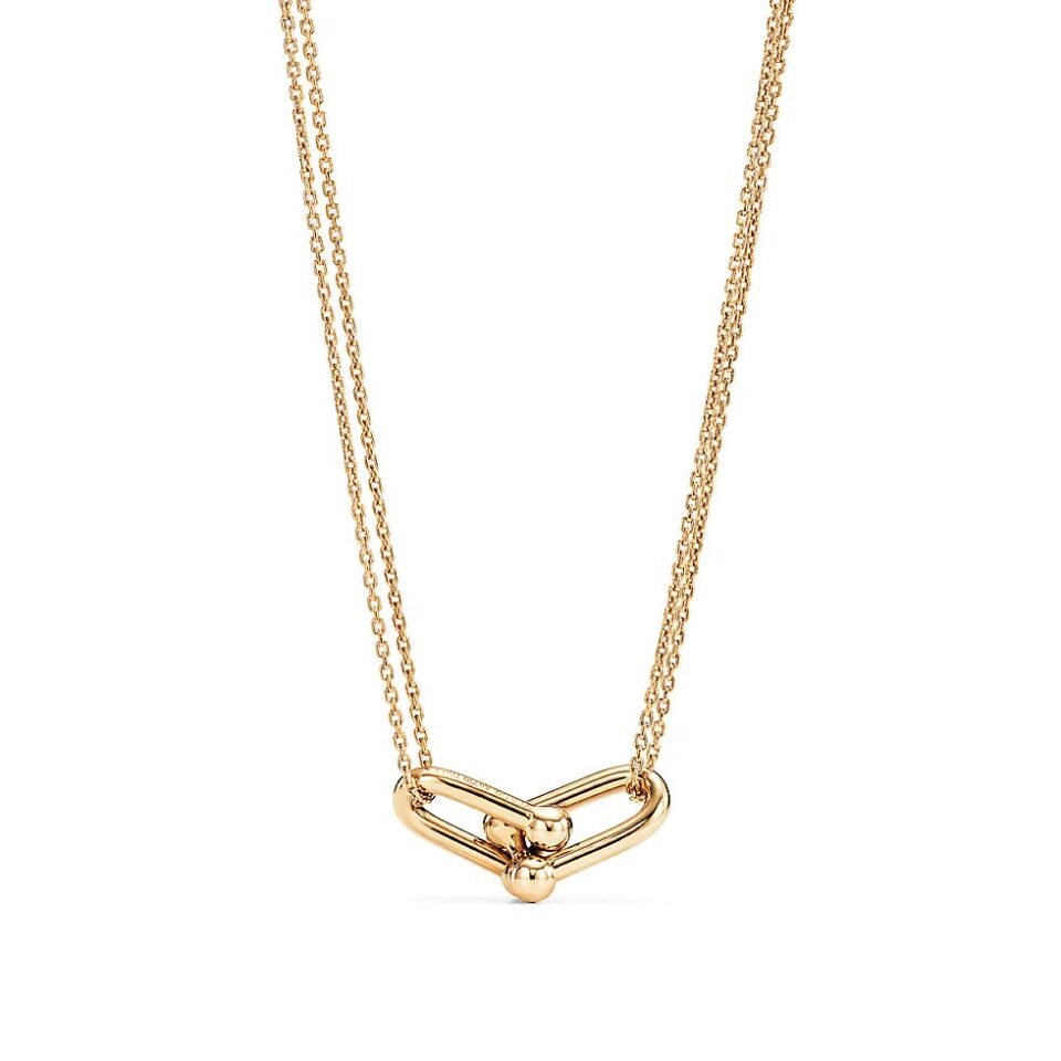 Tiffany HardWear Series Double Link Necklace Gold