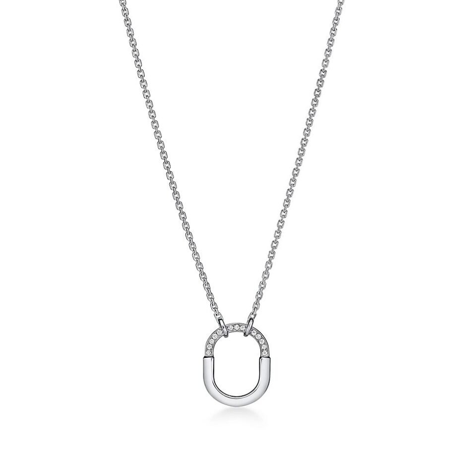 Tiffany Lock necklace with diamonds