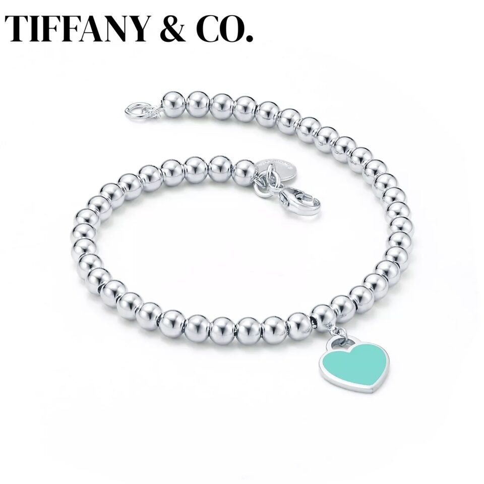 Tiffany & Co. Return to Tiffany ™  Blue Heart Tag Mini Bead Bracelets Series