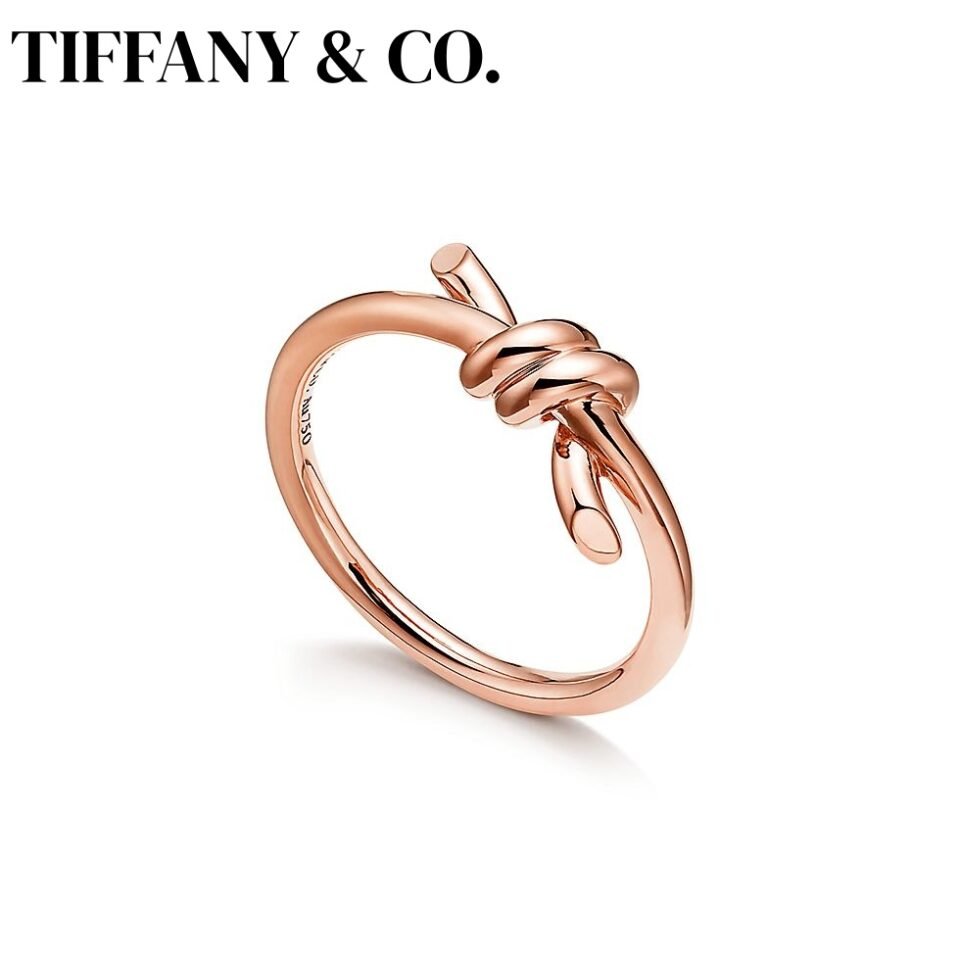 Tiffany Knot Series Rose Gold Rings