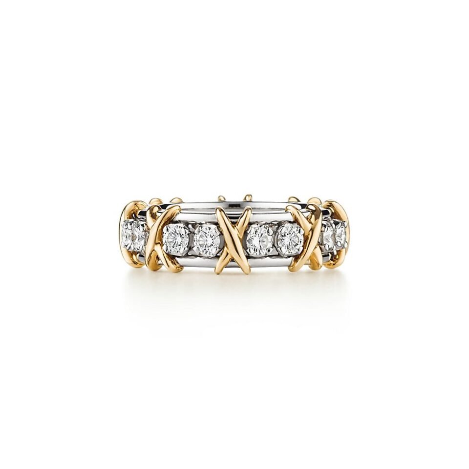 Tiffany Sixteen Stone Series Rings in Silver with Diamonds