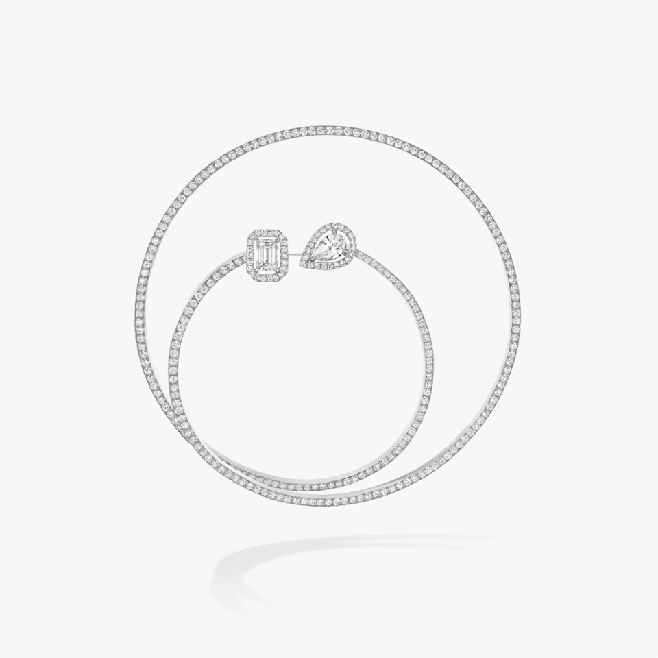 Messika Spiral earrings fully paved with diamonds With 925 Sterling Silver