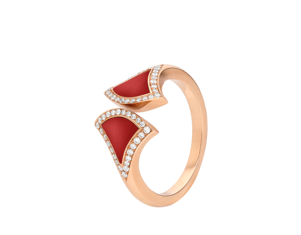 BVLGARI Divas' Dream Series Rings with Red