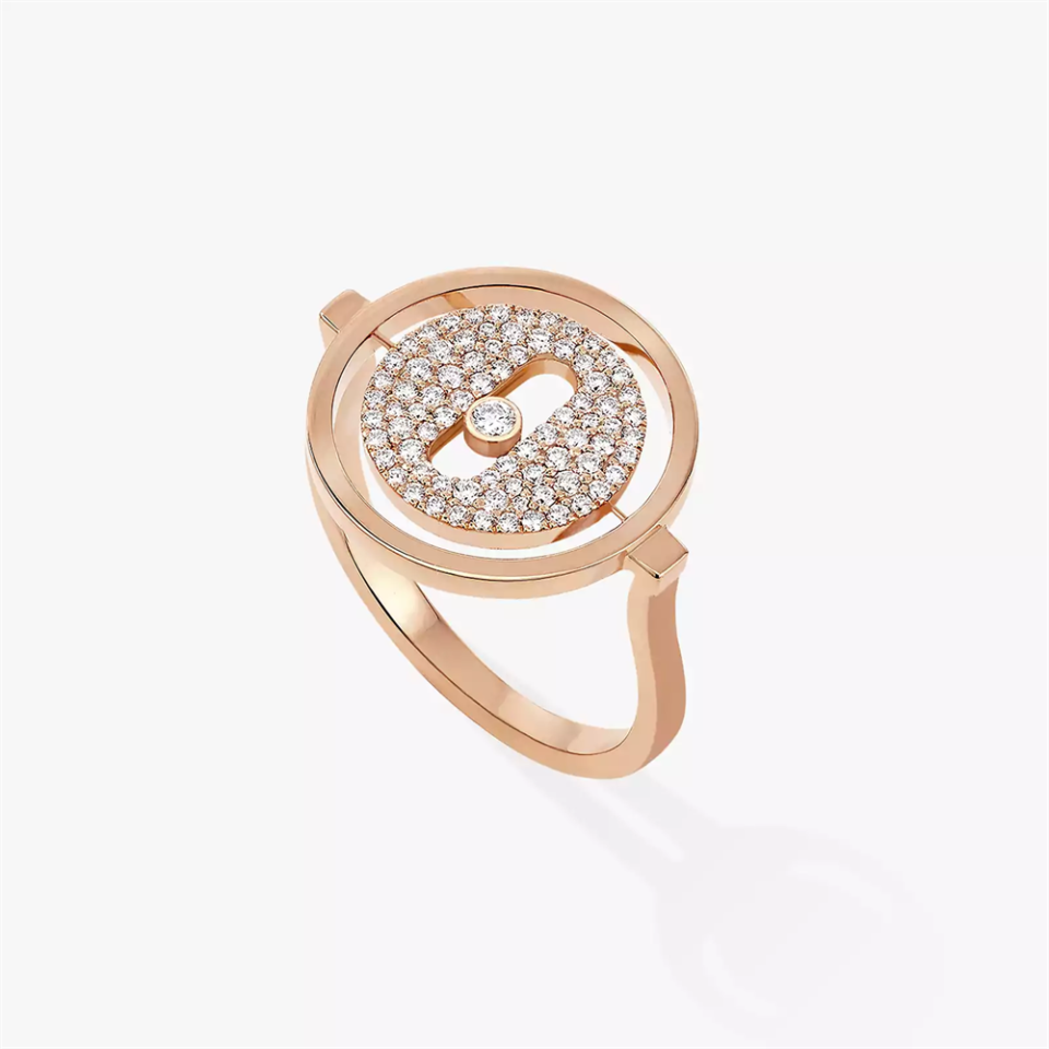 MESSIKA Lucky Move Series Round Diamond Rings With Rose Gold