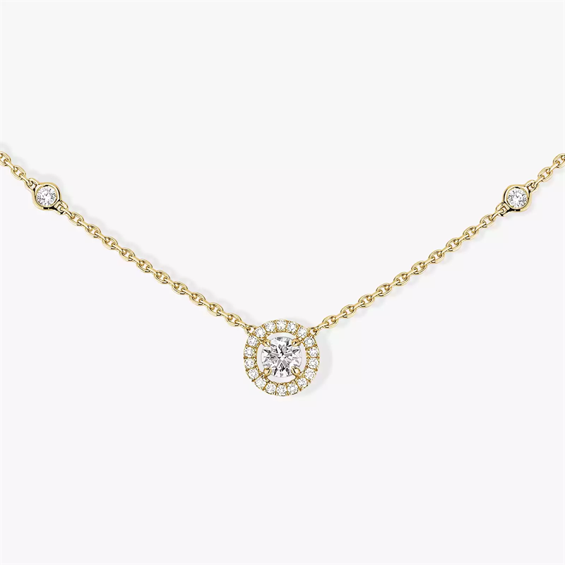 MESSIKA JOY Series Round Diamond Necklaces With Gold