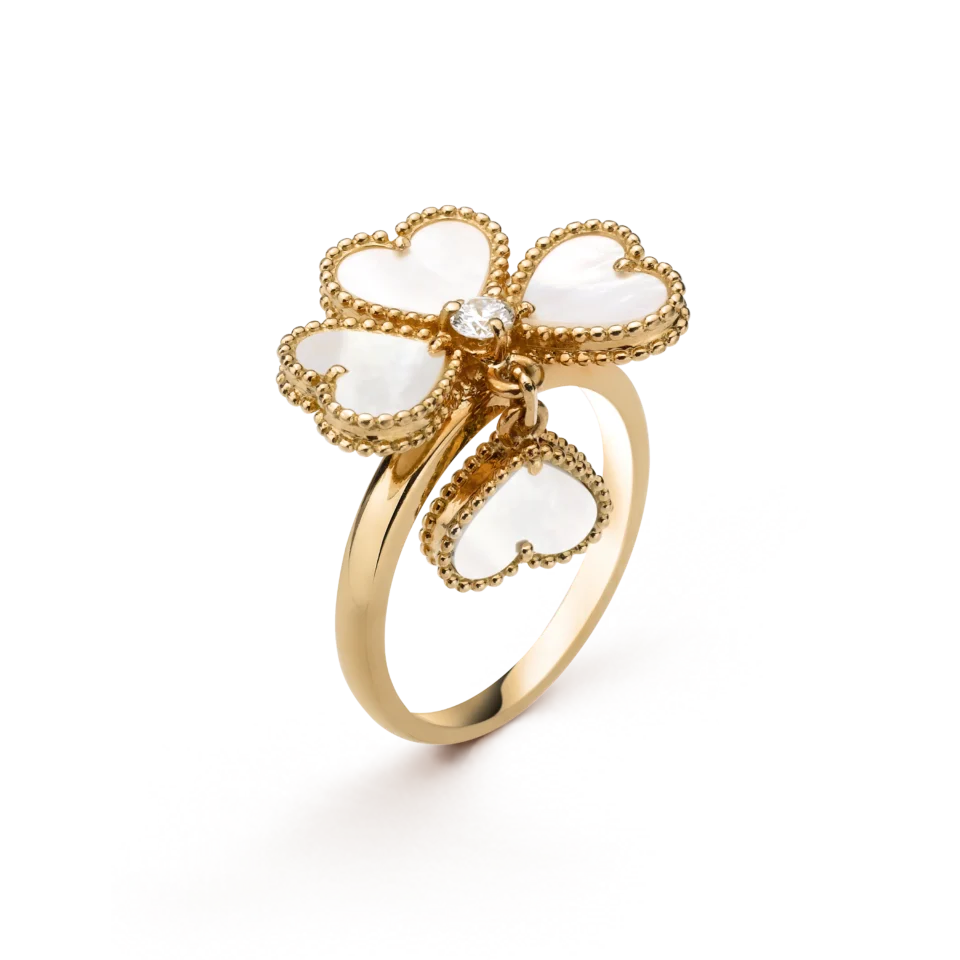 Van Cleef&Arpels Sweet Hearts Ring Gold Mother of Pearl
