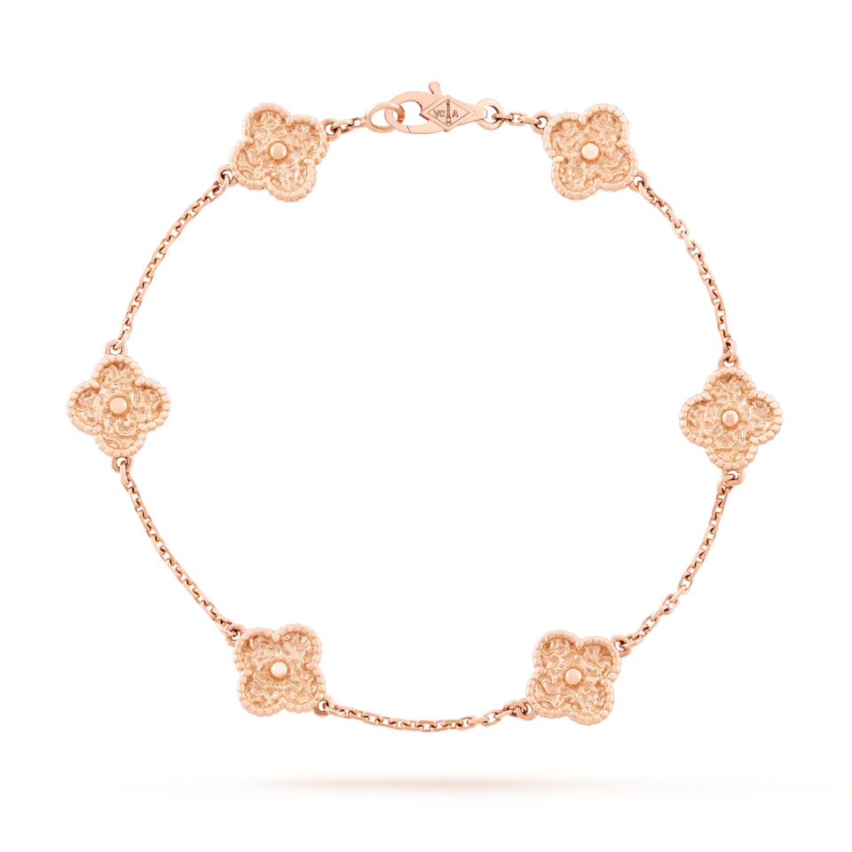 Van Cleef&Arpels Sweet Alhambra bracelet with 6 four leaf lucky patterns