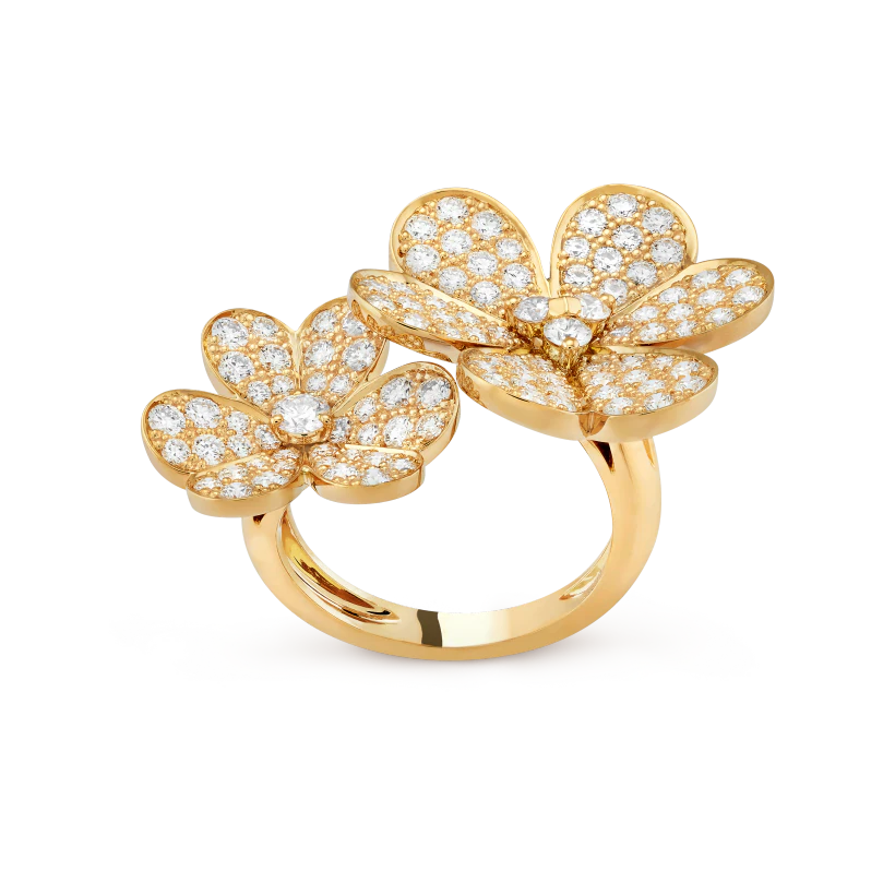 Van Cleef&Arpels Frivole Finger Ring Gold with Diamond