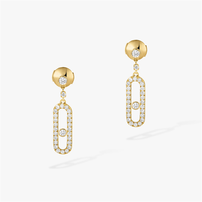 Messika Move Uno Earrings With Gold