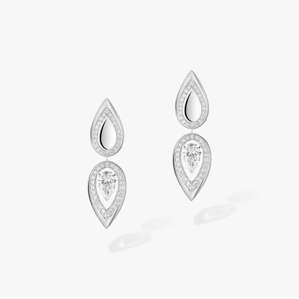 Messika Fiery Series Earrings Waterdrop Shaped Diamond