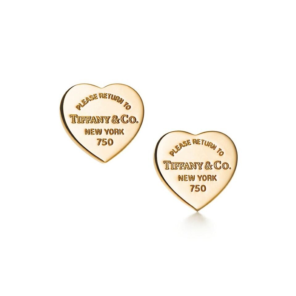 Return to Tiffany ™  Heart Tag Earnail Gold Series