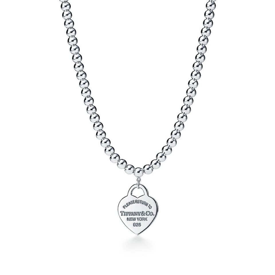Return to Tiffany ™ Series Bead Necklace Solid Silver S925