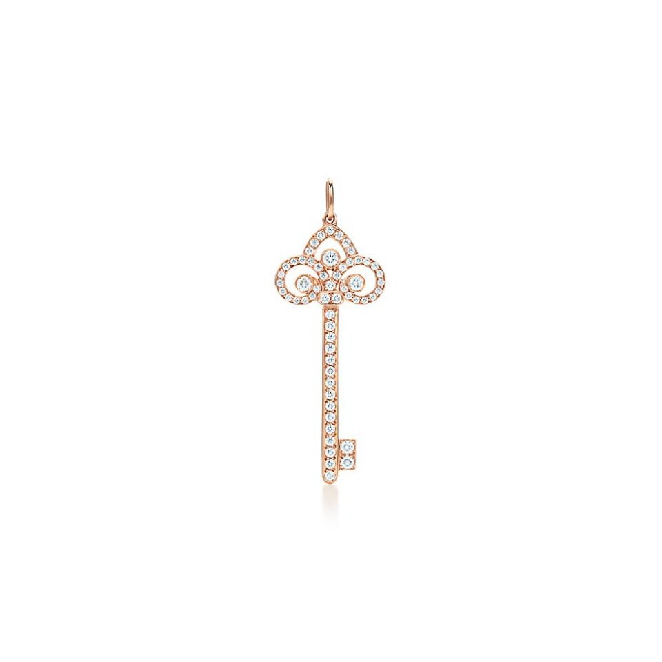 Tiffany Keys series Fleur de Lis key pendant