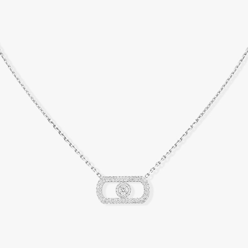 MESSIKA So Move Necklaces Inlaid Diamond Jewelry With 925 Sterling Silver