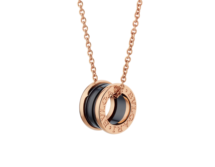 BVLGARI B. Zero1 Series Necklaces Black Spring Necklace