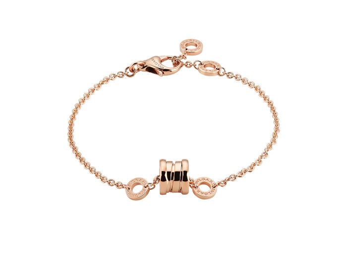 BVLGARI B. Zero1 series spring bracelets rose gold