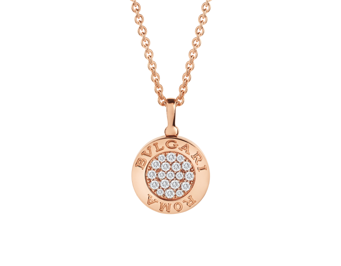 BVLGARI Necklaces Diamond With Rose Gold