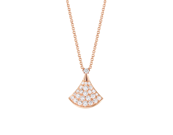 BVLGARI Divas' Dream Necklaces Rose Gold With Diamond