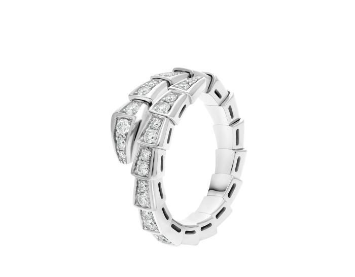 BVLGARI Serpenti Viper series Rings diamonds With 925 Sterling Silver