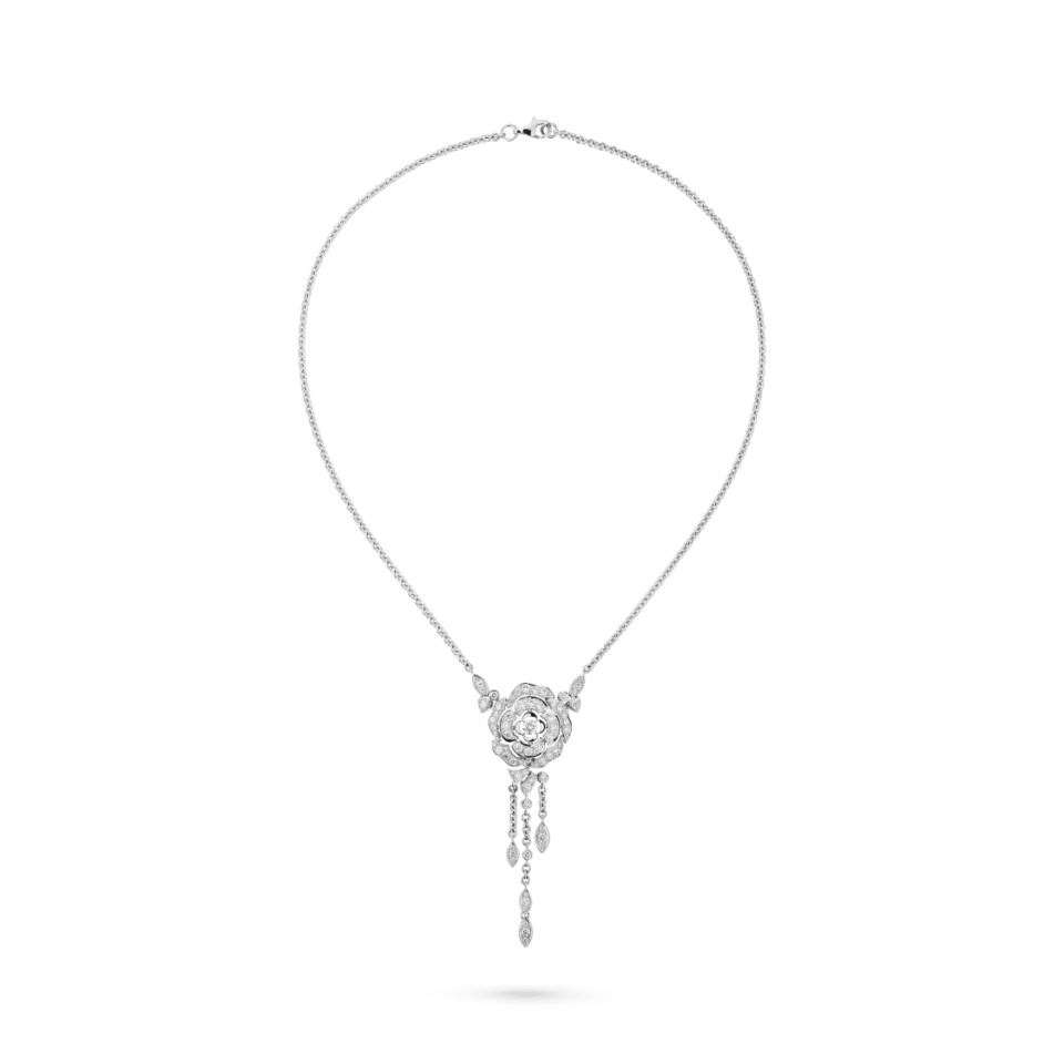 Chanel BOUTON DE CAM É LIA necklace, adjustable wearing style, pure silver S925