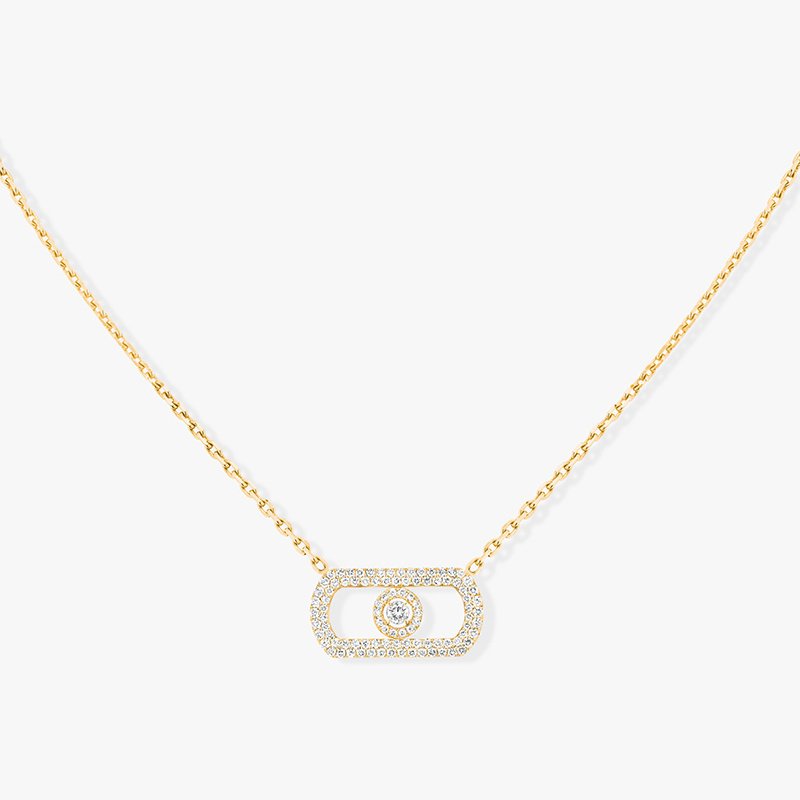 MESSIKA So Move Necklaces Inlaid Diamond Jewelry With Gold