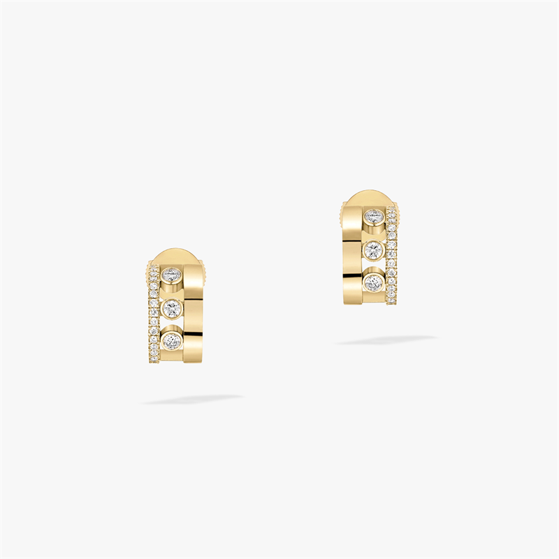 Messika Move Romane Circle Earrings With Gold