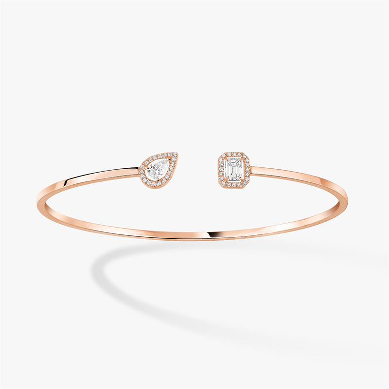 MESSIKA My Twin Toi&Moi Thin Bangles With Rose Gold