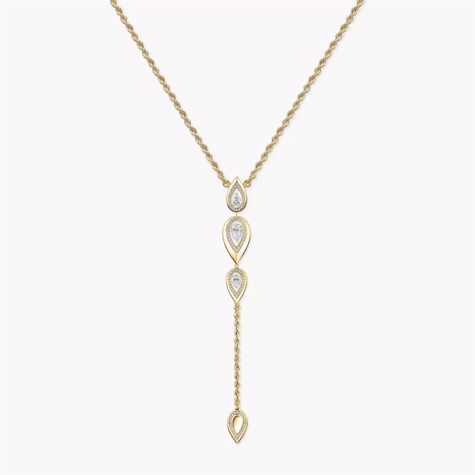 MESSIKA Fiery Necktie Necklaces With Gold