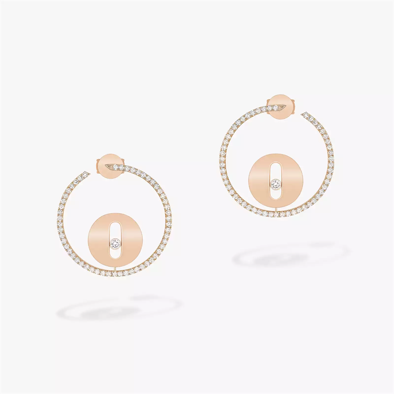 Messika Lucky Move Earrings With Rose Gold