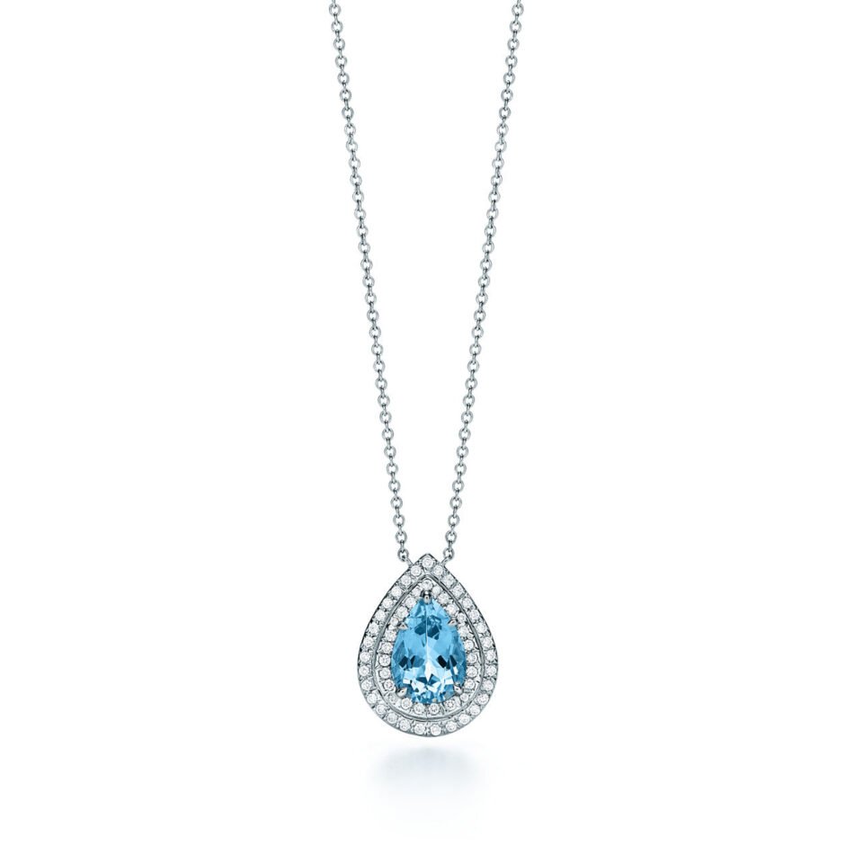 Tiffany Soleste necklace set with Tanzanite