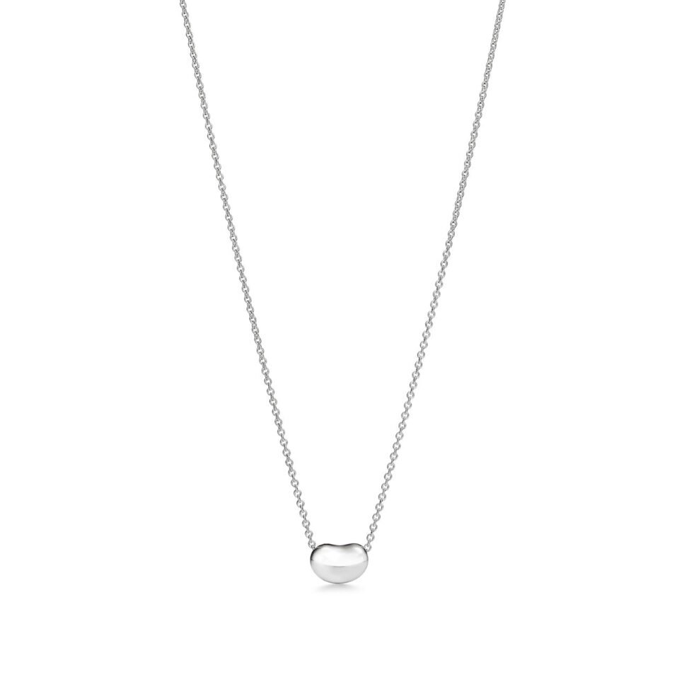 Tiffany Elsa Peretti ®  Series Bean design necklace made of pure silver