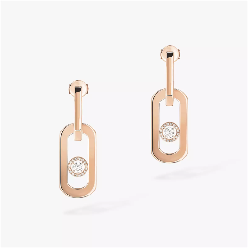 Messika So Move Earrings With Rose Gold