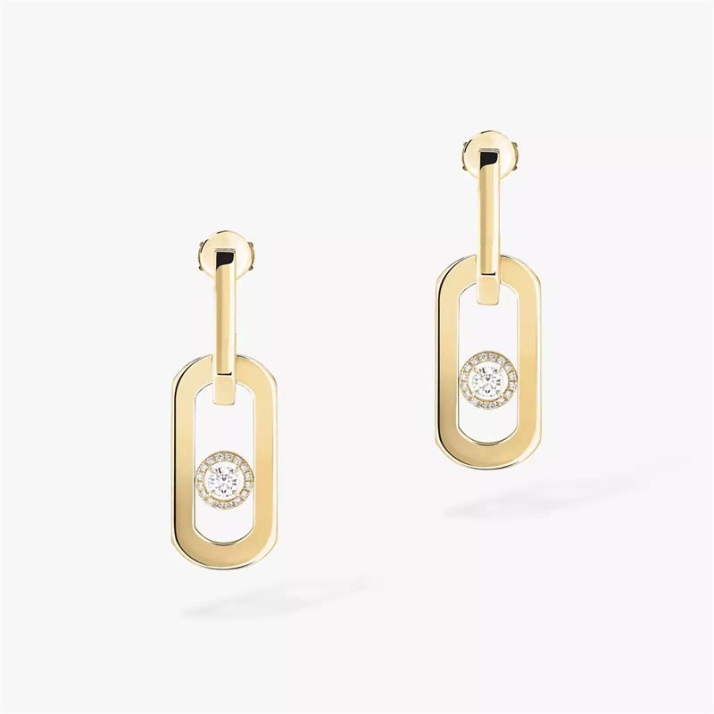Messika So Move Earrings With Gold