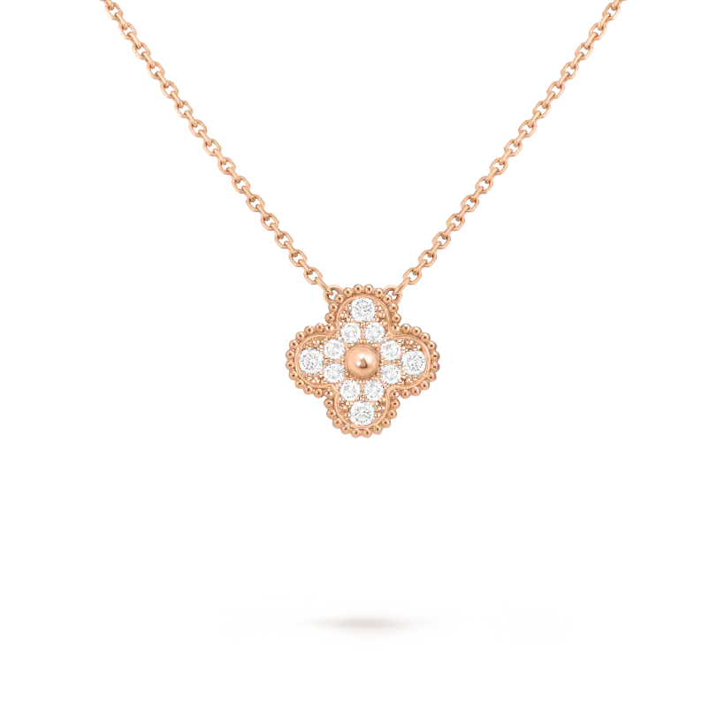 Van Cleef & Arpels Vintage Alhambra pendant necklace in rose gold