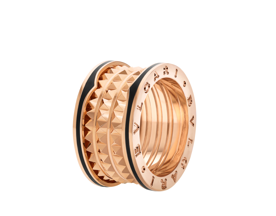BVLGARI B. Zero1 Series Ring Rose Gold Wide Edition