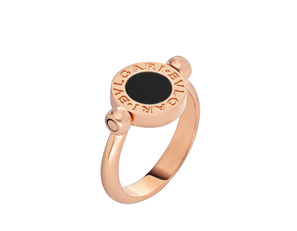 BVLGARI BVLGARI series rings black ceramic