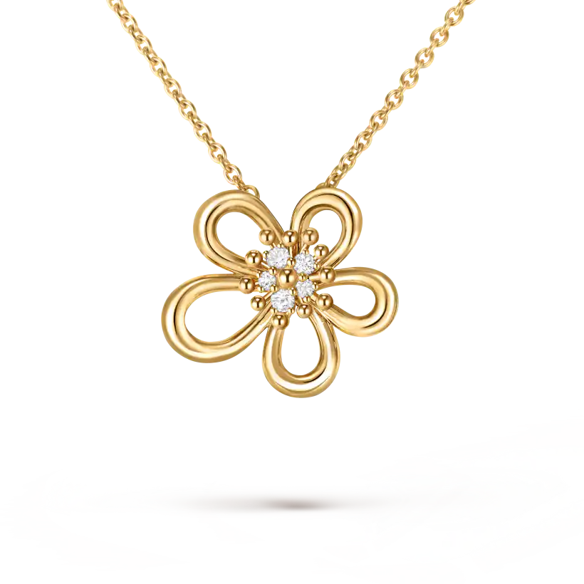Van Cleef & Arpels Flowerlace pendant necklace