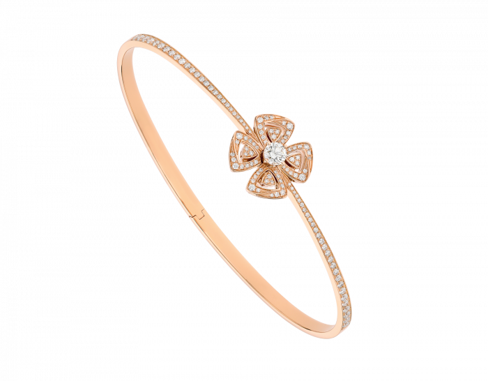 BVLGARI Fiorever Series Bracelets Full Diamond Rose Gold