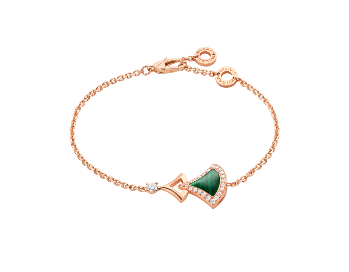 BVLGARI Divas' Dream Series Bracelet Green Shell
