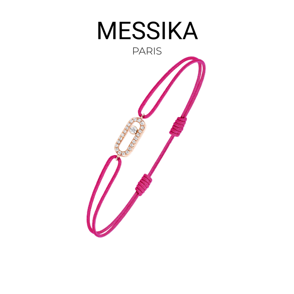 MESSIKA Move Series Rope Bracelet With Pink