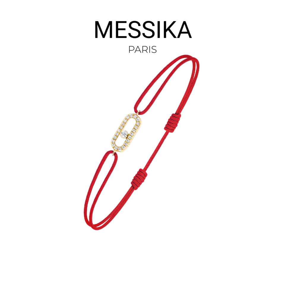 MESSIKA Move Series Rope Bracelet With Red