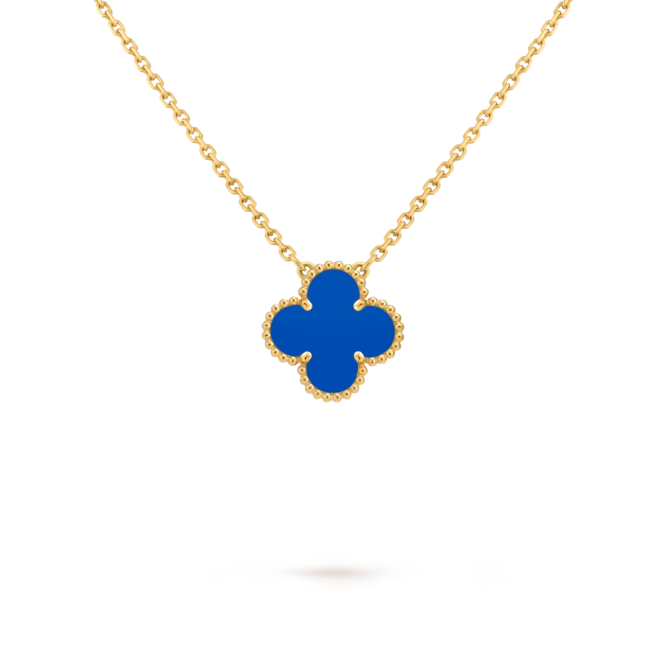 Van Cleef&Arpels Vintage Alhambra pendant in gold, agate