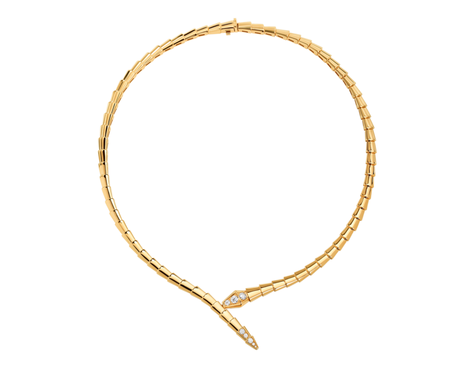 BVLGARI Serpenti Viper Series Collar Gold With Diamond