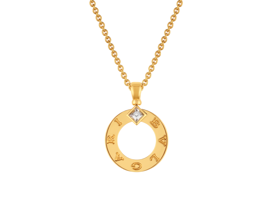 BVLGARI Necklaces Hollow Circle Necklace With Gold