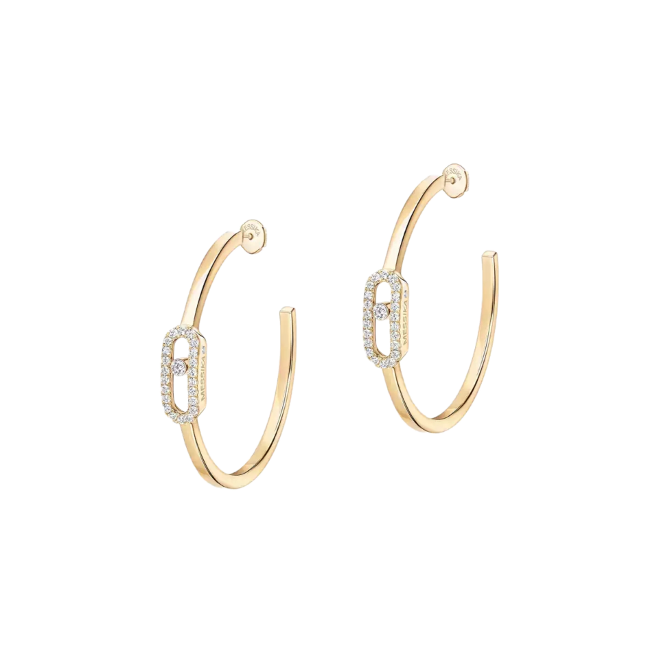 Messika Move Uno Circle Earrings With Gold
