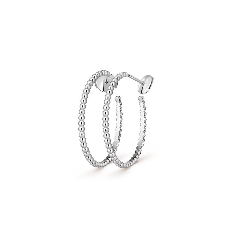Van Cleef&Arpels Perl é e pearls of gold circular earrings in pure silver S925